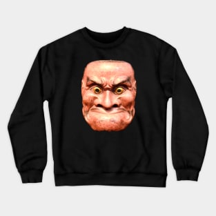 Japanese Mask Red / Swiss Artwork Photography Crewneck Sweatshirt